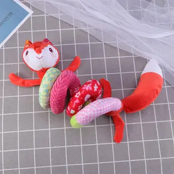 

Fox Baby Infant Crib Toy Wrap Around Crib Rail Toy Stroller Toy Cute Baby Educational Plush Toys