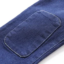 Стиль корейский стиль гусеничный мальчиков осень одежда брюки Детская заплатка джинсы детская одежда