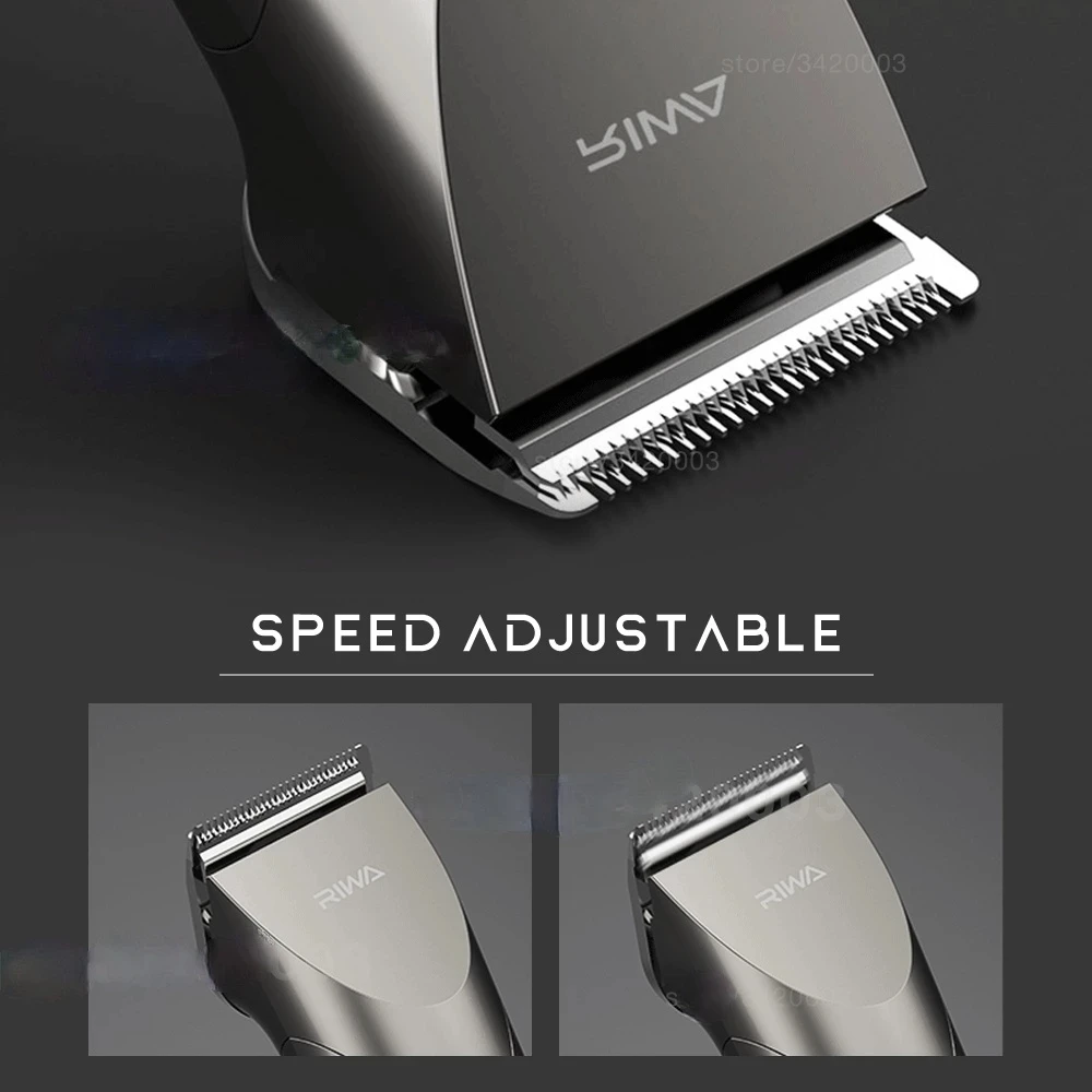 Mi RIWA Hair Clipper Professional Electric Trimmer With LED Screen Washable Rechargeable Men Strong Power Steel Cutter Head 6