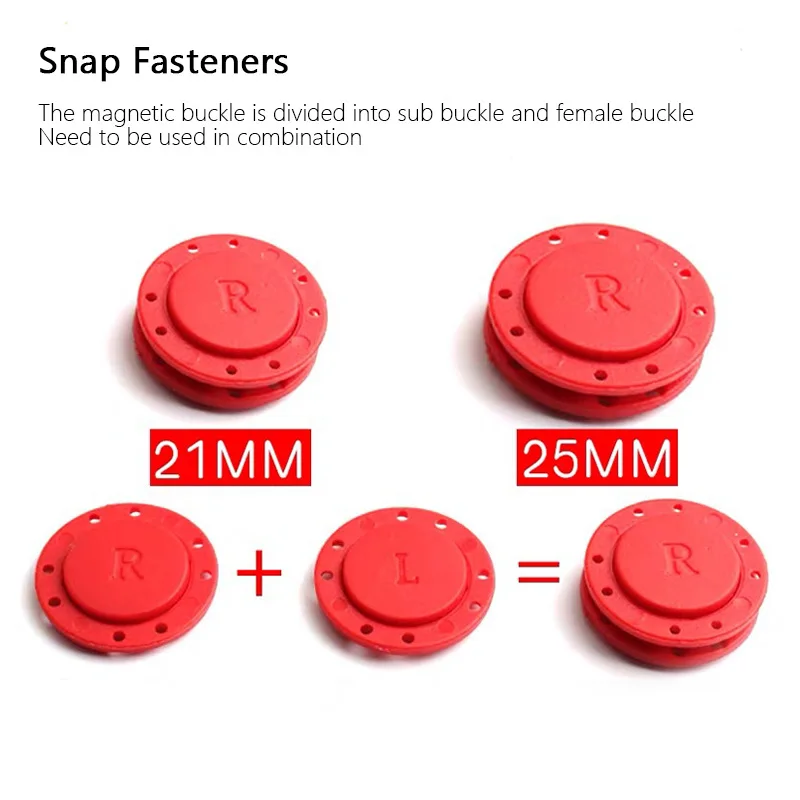 A pair Invisible Magnet Button for Sewing Supplies Jacket Cardigan Concealed Buckle Handwork Clothing Decoration Craft Supplies