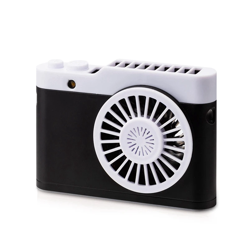 Портативный мини usb-вентилятор для зарядки камеры, подвесной вентилятор для шеи с функцией фонарика, небольшой настольный вентилятор