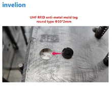 10 шт. микро круглый uhf rfid Метка анти Металл EPC Gen2 прочный IP63 водонепроницаемый для ИТ-объекта шасси инструменты управления