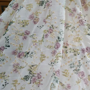 

Chiffon fabric Dress fabric Soft Printed Chiffon Colorful lace Fabric For DIY Sewing Summer Maxi Dress Skirt Fabric By 1 yard