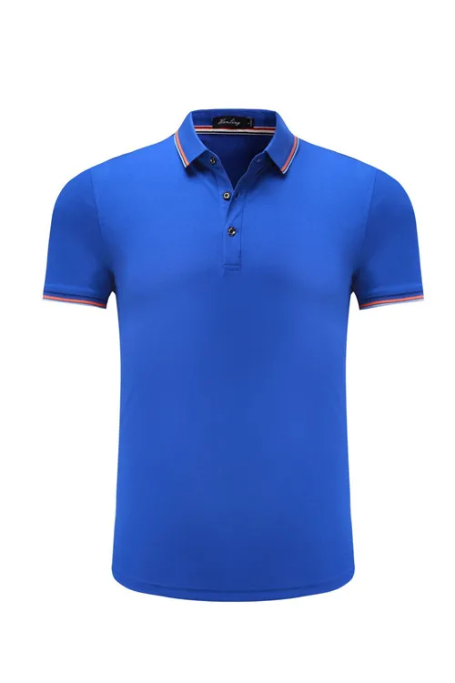 Мужские футболки поло мужские с коротким рукавом тёплые рубашки поло Camisa Polo Masculina повседневная одежда 80% хлопок плюс размер S-4XL Топы - Цвет: Синий
