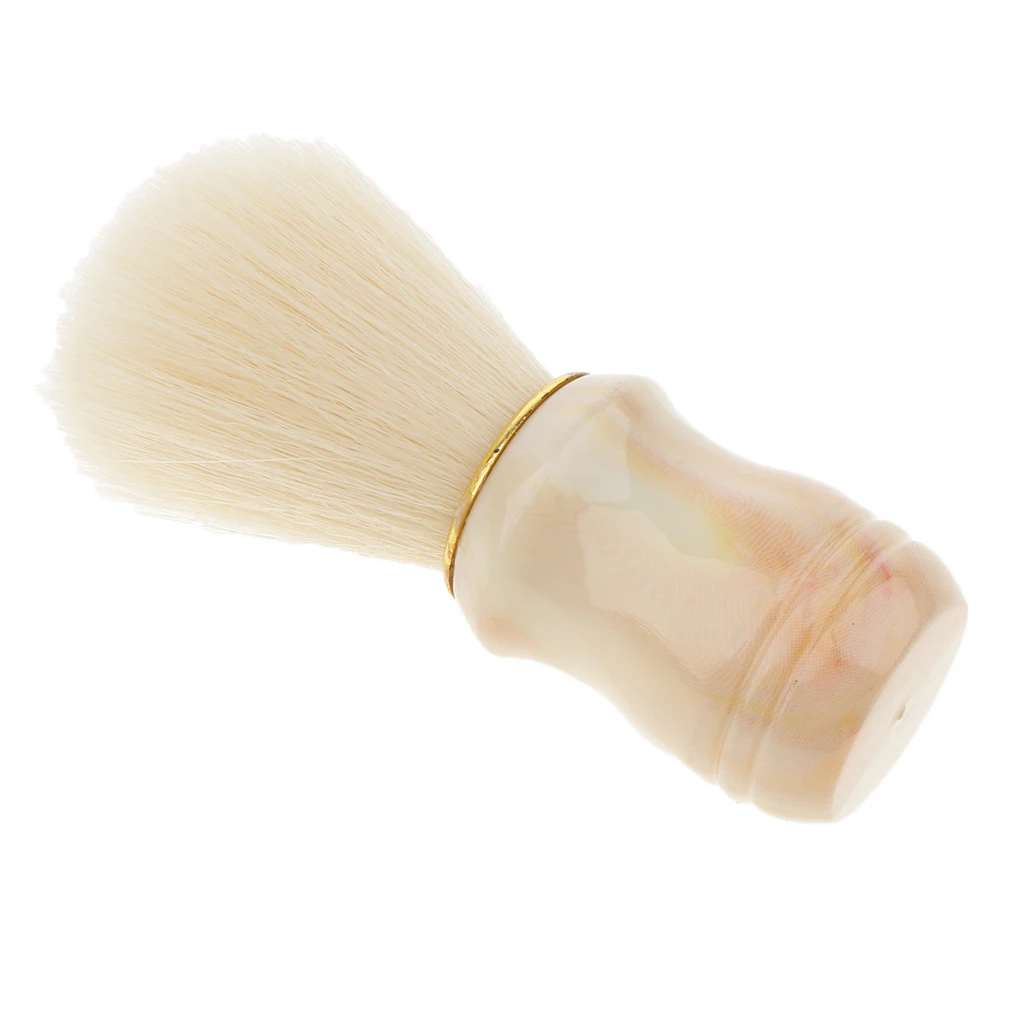 Mens Beard Mustache Shaving Brush Bristles Hair Removal Neck Duster Brush