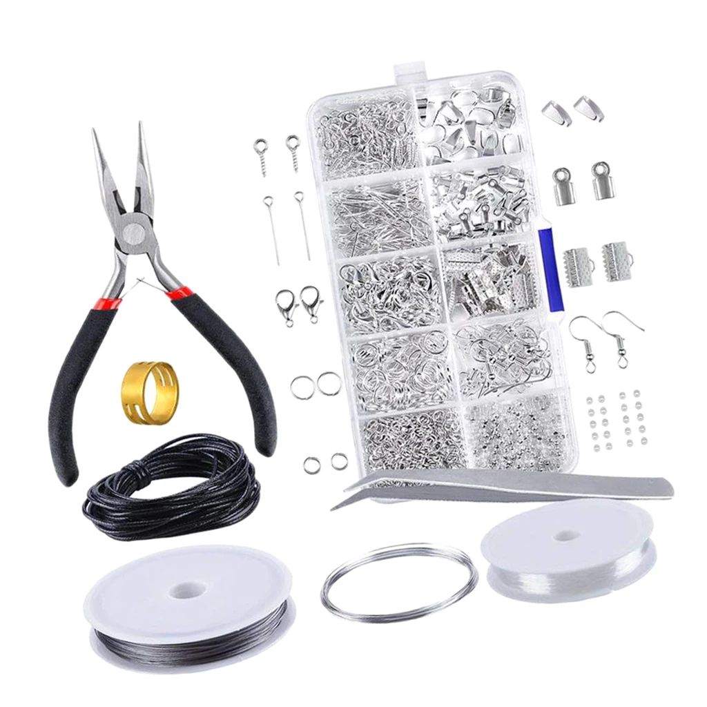 Jewelry Making Set Tool Findings Starter Plier Beading Accessories for earrings necklaces bracelets Findings Starter Kit