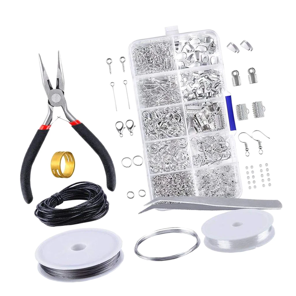 Kaufen Schmuck Machen Set Werkzeug Erkenntnisse Starter Zange Perlen Zubehör für ohrringe halsketten armbänder Erkenntnisse Starter Kit