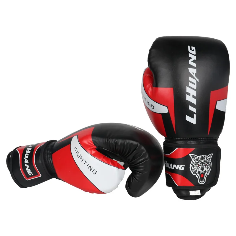 MuayThai-guantes de boxeo de cuero de microfibra hombre y mujer, Equipo de Boxeo para entrenamiento de gimnasio, 6-12oz, venta al mayor - AliExpress