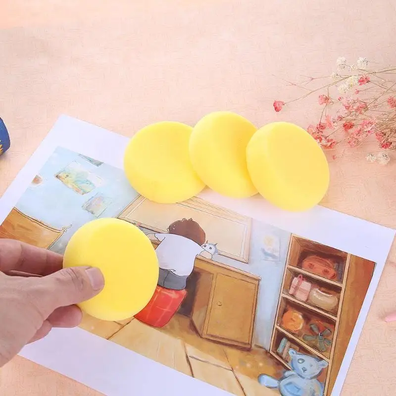 4 шт. DIY губка для граффити краски ing кисти для детей Детские игрушки для рисования детский сад раннее Обучающие игрушки применение краски