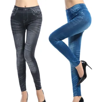 

Women Slim Pants Ladies Fashion Button Jean High Waist Jean Pant Women Print Floral Pants For Women Hole/Pleated