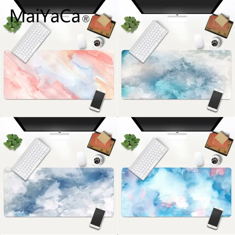 

MaiYaCa Blue Sky Adds White Cloud Scenery Rubber Pad to Mouse Game Gaming Mouse Pad Large Deak Mat 700x300mm for overwatch/cs go