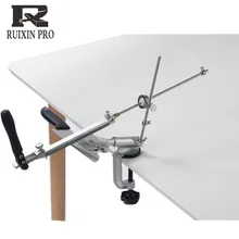 Ruixin pro sistema apontador de faca liga alumínio 360 graus flip ângulo constante ferramentas moagem moedor machinewith 4 peças pedras