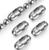 20 Pieces Replacement Vertical Roman Roller Blind Ball Chain Cord Connector Clips(Stainless Steel) 1