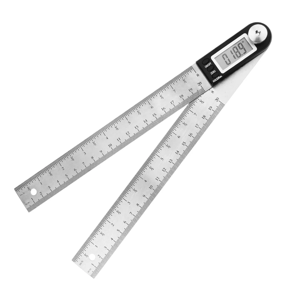 ProtractDigital rapporteur règle dangle 200mm 8 pouces Angle Finder mètre acier inoxydable 360 degrés goniomètre inclinomètre