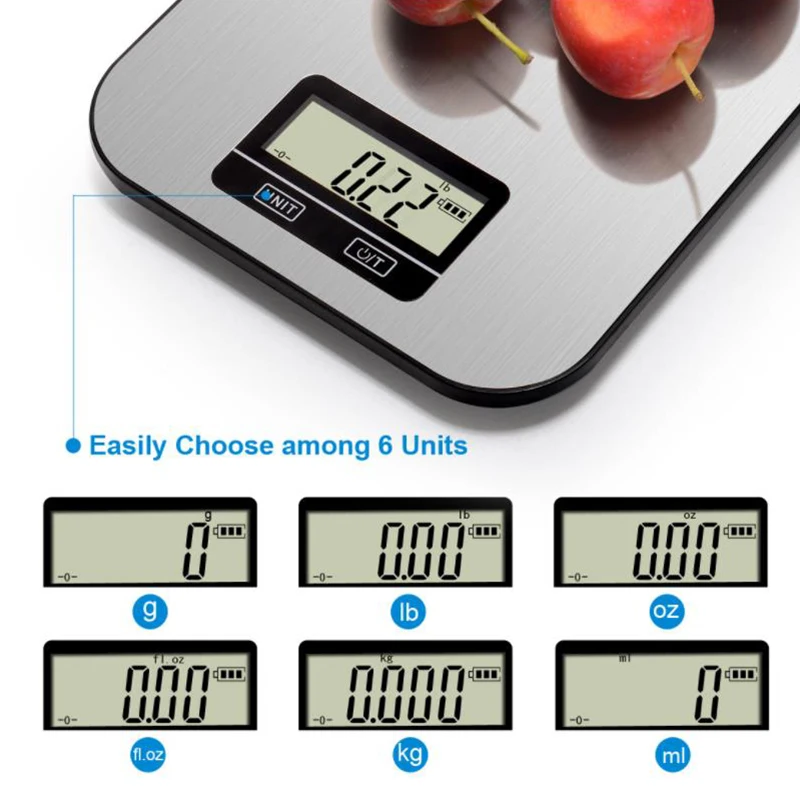 Водонепроницаемые цифровые кухонные весы 5 кг/1 г сенсорные кухонные электронные весы из нержавеющей стали высокоточные весы для выпечки еды