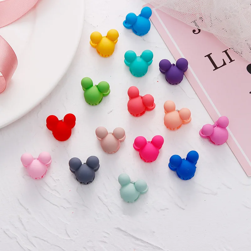 MickeyMouse 10 шт., новые модные заколки для волос, детские заколки, аксессуары для волос, маленькие заколки для волос для маленьких девочек, милые заколки для волос ярких цветов - Цвет: MickeyMouse