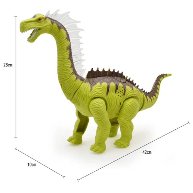 Children's electric dinosaur simulation toy long neck dragon walking egg colorful light projection music simulation animal model