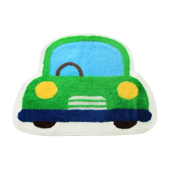 

50x65cm cute colorful cartoon car rug anti slip mat bathroom door carpet children room bedroom water absorption