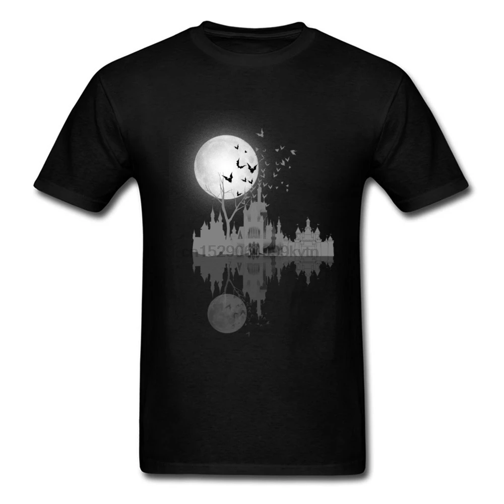 Яркая футболка Moonshine отражение на воде мужские футболки с коротким рукавом