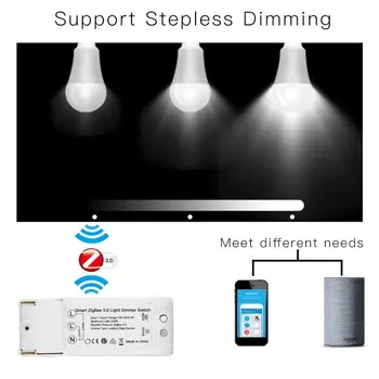 

Smart ZigBee 3.0 Light Dimmer WiFi Smart Switch App Controller For Echo Plus Smart App Control Switch ZigBee3.0 Light Dimmer