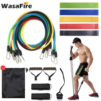 

17 pcs Yoga Band Tube Resistance Bands Set Fitness Elastic Rubber Band Training Workout Expander Pull Rope Gym Fitness Equipment