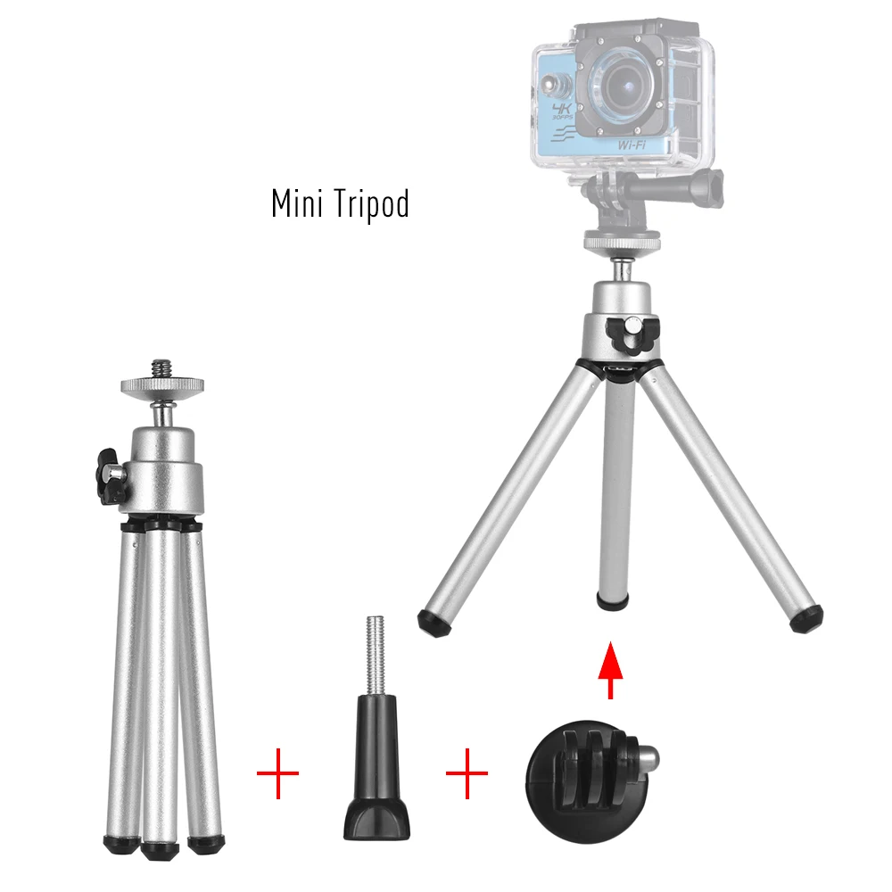 Andoer 32-в-1 для Gopro набор аксессуаров для спортивной экшн-камеры go pro hero 7 6 5 4 комплект крепление для спортивной экшн-камеры SJCAM SJ4000 для спортивной экшн-камеры Xiaomi yi 4 k Экшн-камера eken h9