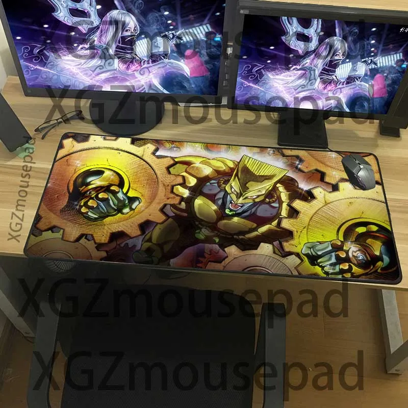  XGZ Custom Large Computer Desk Mats Precision Black Lock Edge JoJo's Bizarre Adventure Mouse Pad No