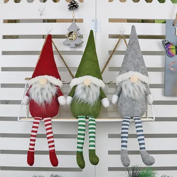 

Christmas Long Leg Faceless Gnome Santa Xmas Tree Hanging Ornaments Doll Decorations for Home Pendant Gifts Party Navidad 2020