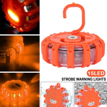 

LED Emergency Car Lights Road Flares Warning Night Lights Roadside Disc Beacon Led Police Road Warning Light