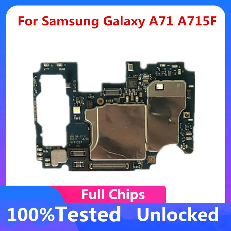 Оригинальная разблокированная материнская плата для Samsung Galaxy Tab A71 A715F 128 ГБ