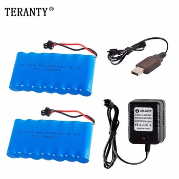 

(SM Plug) Ni-CD 8.4v 1400mah Battery + USB Charger For Rc toys Car Tank Train Robot Boats Guns AA 8.4v Rechargeable Battery Pack
