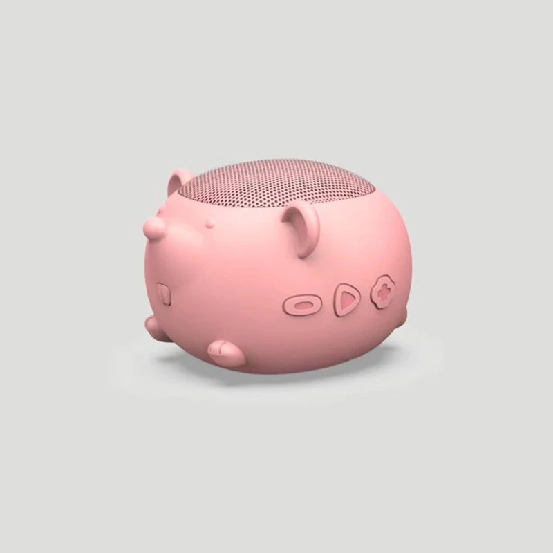 Portable Cute Animal Wireless Speaker Pig Elephant Mouse 3W Audio Driver Clear Stereo Speakers Handsfree Call - Цвет: 4