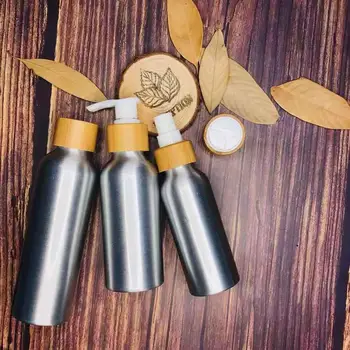 

Cosmetic Bath Shampoo Refillable Aluminium Practical Portable Liquid Soap Body Wash Press Pump Lotion Bottle Shower Massage Oil