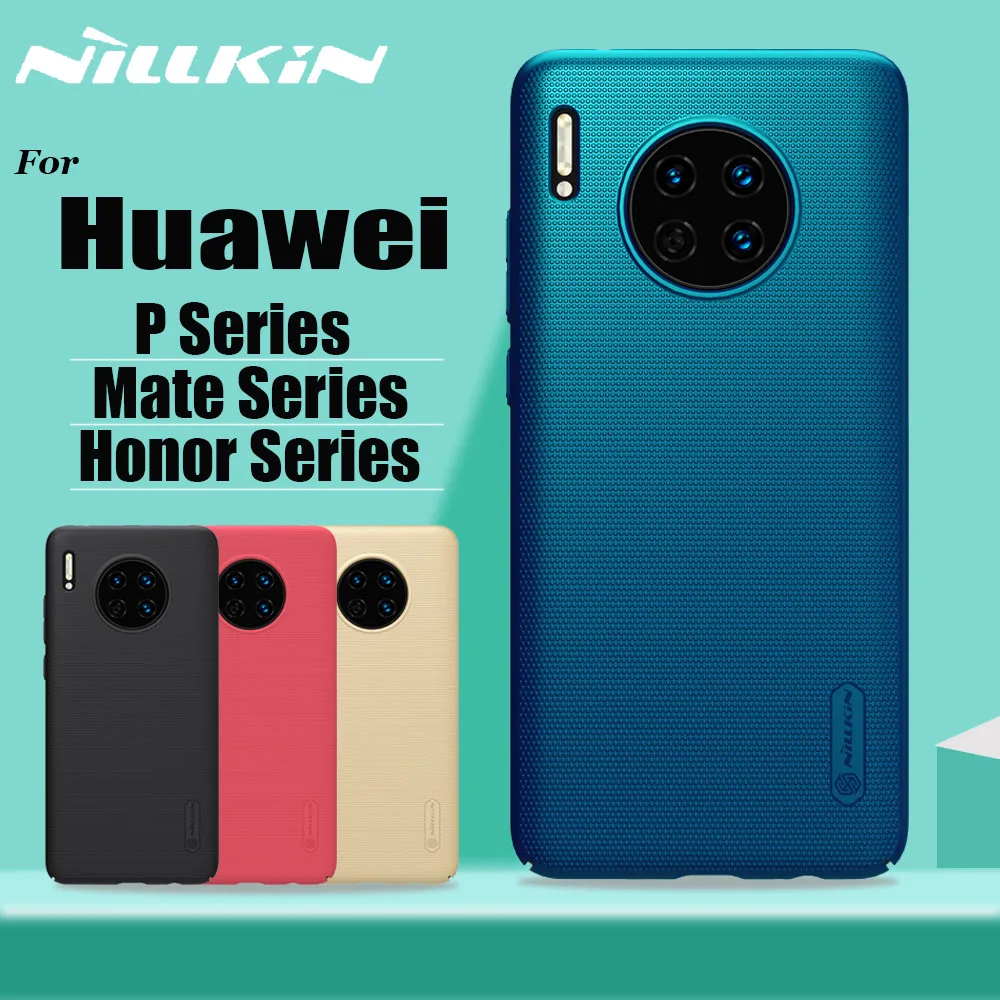 

Nillkin for Huawei Mate 30 20 P30 Pro Case Frosted Shield Hard PC Phone Bag Full Cover Case for Huawei Honor 20 Pro P30 P20 Lite