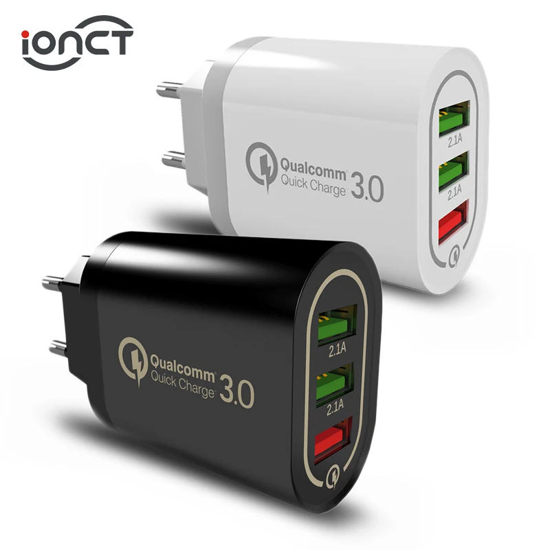 IONCT 18 Вт Универсальный qc 3 0 4 USB адаптер настенное быстрое зарядное устройство для