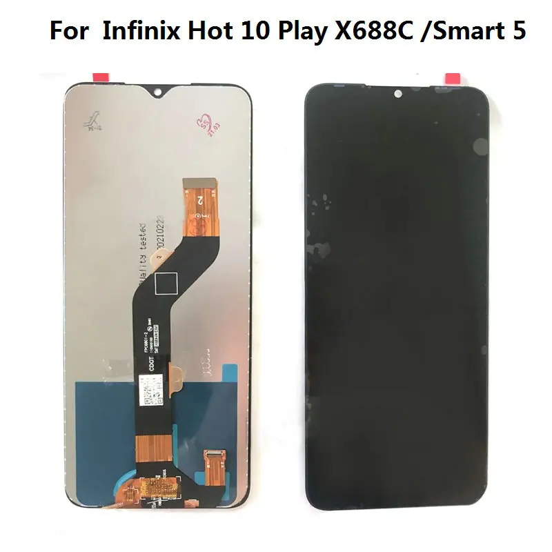 

OEM для Infinix Hot 10 Play X688C / Infinix Smart 5 (Индия), ЖК-экран и дигитайзер, сенсорный экран в сборе, черный