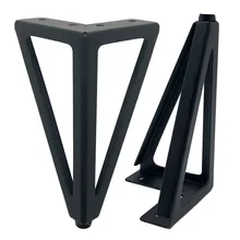 

15cm Heavy duty Furniture support leg Metal Hairpin Legs for TV Cabinet Table Sofa Foot Pad Protection Furniture Parts black