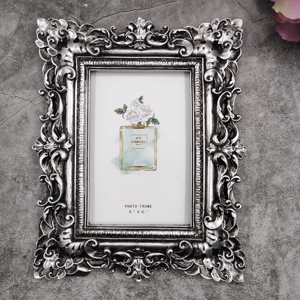 Роскошная фоторамка с двойным тиснением в европейском стиле|photo frame double|photo frameresin