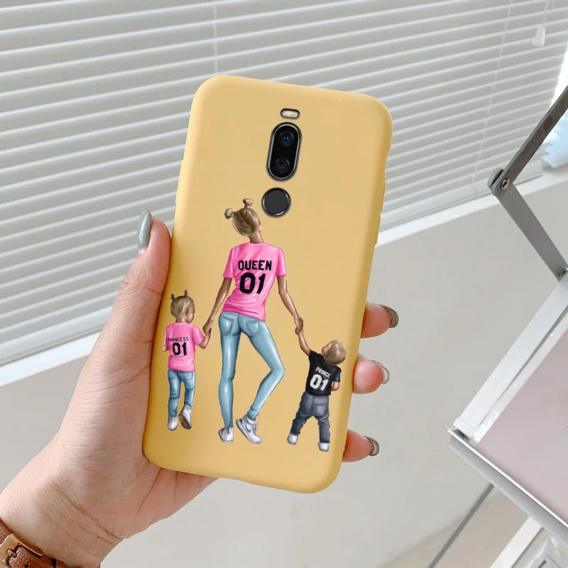 meizu cover For Meizu Note 8 Case Mother And Daughter Phone Cover For Meizu Note 9 Shell Painted Silicone Phone Protection Cover cases for meizu belt Cases For Meizu