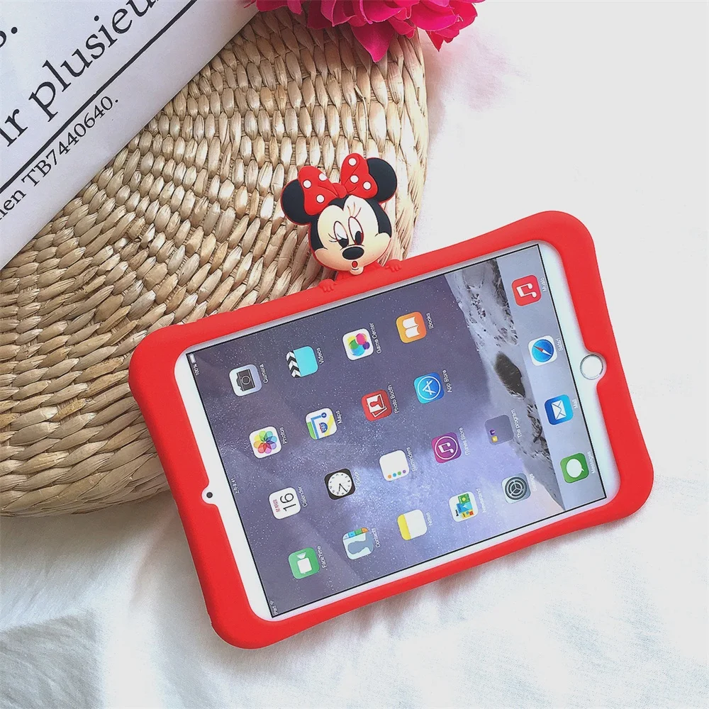 Микки и Минни Маус чехол s для iPad Air 1 2 pro 10,5 9,7 для iPad pro 11 мини на возраст 3, 4, 5, мягкая подставка чехол для iPad 10,2