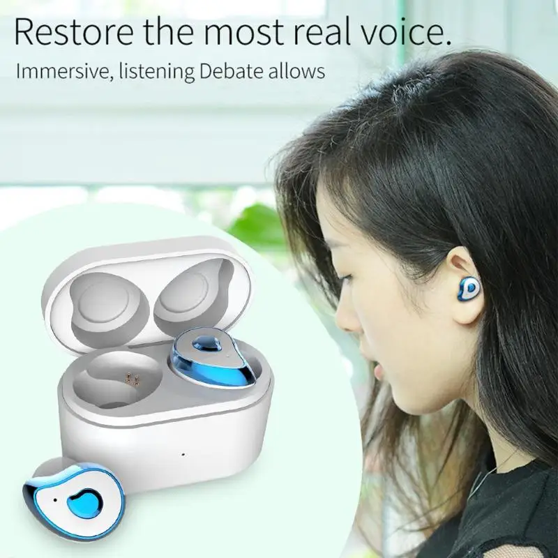 SE-6 TWS мини Bluetooth гарнитура в ухо беспроводной стерео с зарядным устройством
