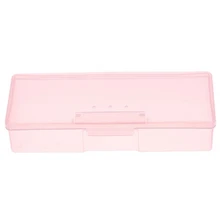 ABVP пластиковые прозрачные инструменты для ногтей коробка для хранения Стразы для ногтей, украшения буферные файлы Шлифовальные Органайзер Чехол Инструменты для Manic