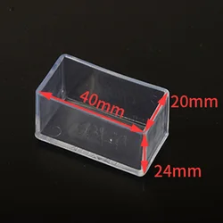 Premium Non - Slip Rubber Chair Leg Caps - Square Furniture Floor Protectors (Set of 4) (Rectangle 20x40mm)