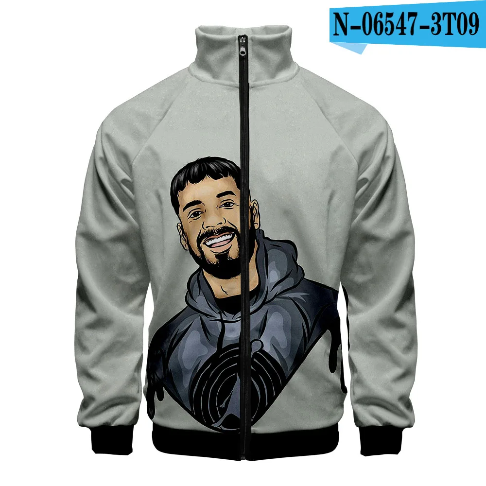 Anuel AA куртки на молнии Повседневная куртка новая мода Highstreet Осенняя и весенняя одежда Anuel AA куртки для мужчин - Цвет: Темно-серый