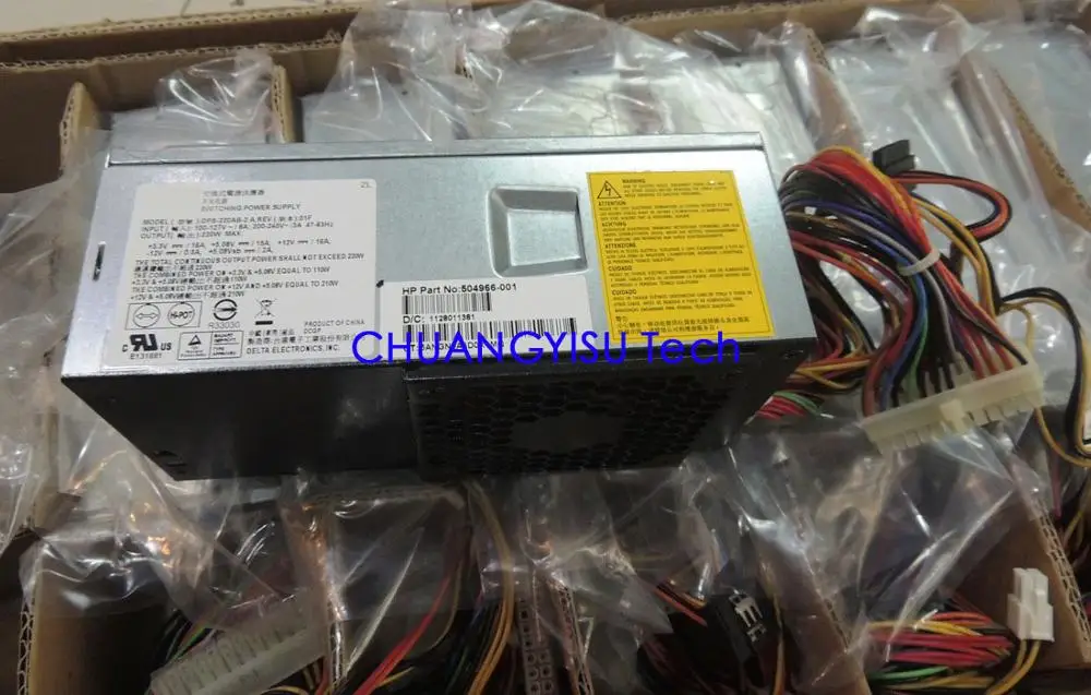 Для оригинала s5000 power suplly, DPS-220AB, TFX0220D5WA PC8044, TFX, 220 Вт, 504965-001,504966-001,504968-001 хорошо работает