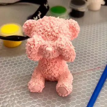 

New Cute 3D Bear Silicone Mold Candy Chocolate Cookie Baking Molds DIY Party Birthday Wedding Fondant Cake Decorating Tools