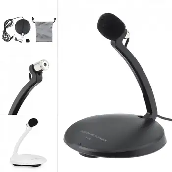 

Portable Multifunctional ComputerCapacitive Microphone for Live Broadcast/Meeting/Speech with Fixing Clip Support Plug in Power