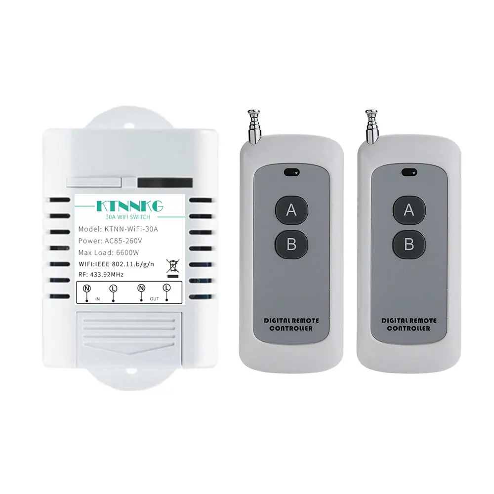 kit3 433Mhz 110 V-220 V 30A водонагреватель, wifi переключатель, беспроводной смарт-светильник, переключатель 1CH, удаленное реле, приемник, приложение eWeLink, управление с RF - Цвет: kit3