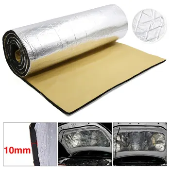 

Silver aluminum foil with rubber car sound insulation cotton10mm Thick Aluminum Fiber Muffler Cotton Car Auto Fender