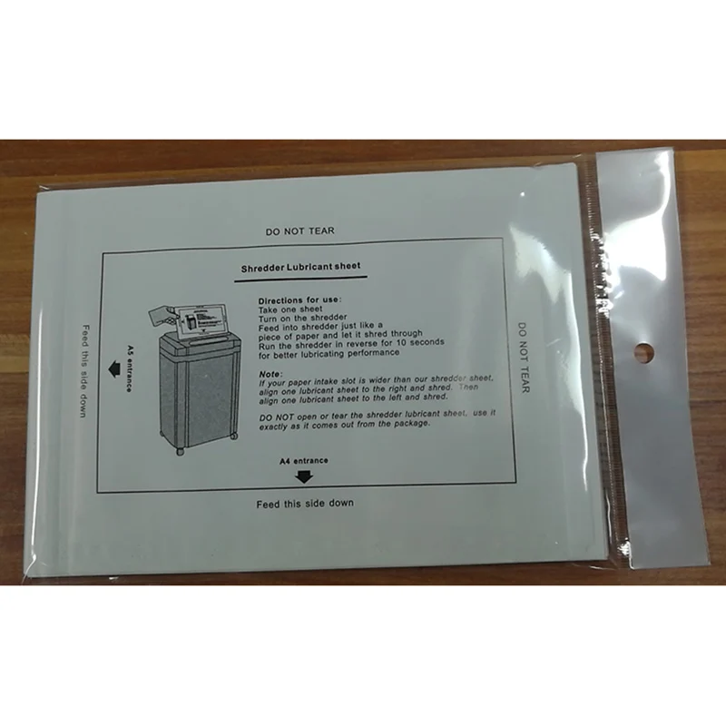 2X 12PCS Paper Shredder Lubricant Sheets Shredder Lubricating Oil